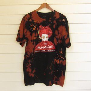 THE MAMASAN Los Angeles Bleach Dyed T-Shirt Size Large